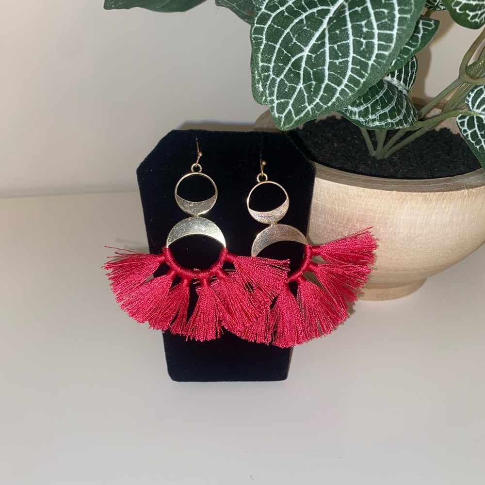 Bauble bar fringe earrings